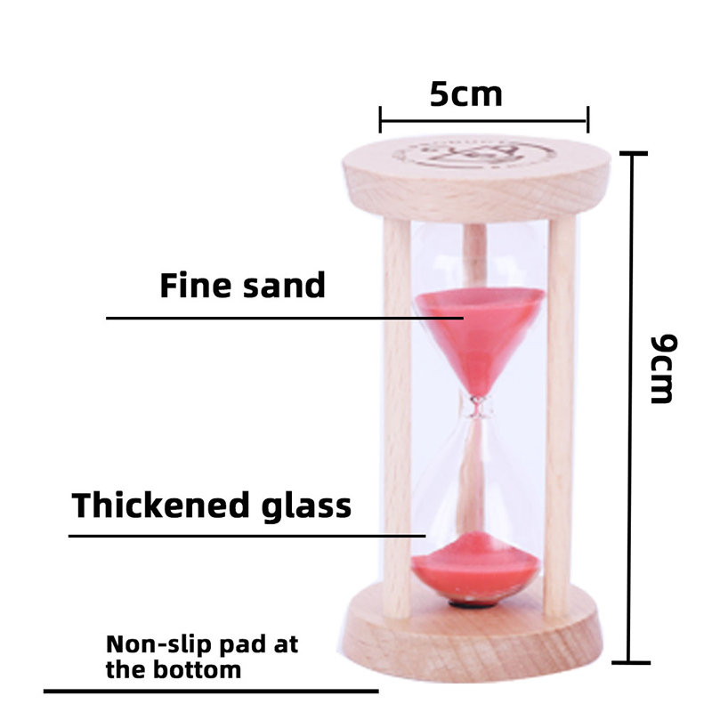 Hoogwaardige 3 minuten houten zand zandglas zandloper timer klok decor unieke cadeau keuken